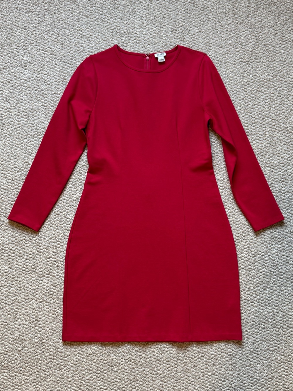 J. Crew Red Ponte Shift Dress - Picture 4 of 9